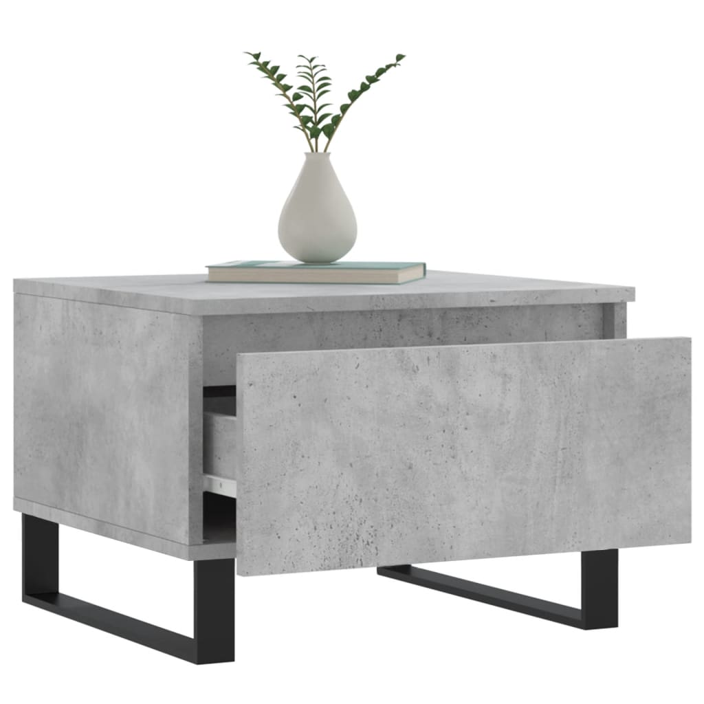 Coffee Tables 2 pcs Concrete Grey 50x46x35 cm Engineered Wood