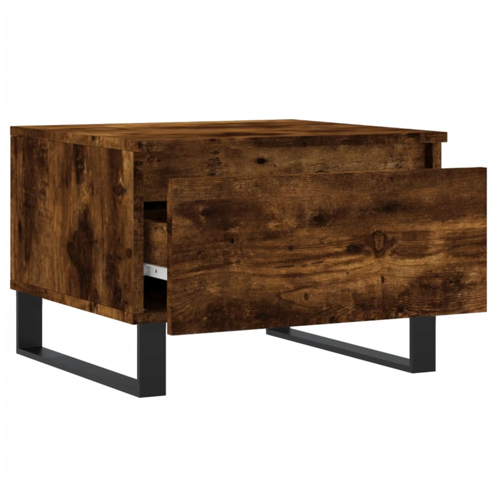 Coffee Tables 2 pcs Smoked Oak 50x46x35 cm Engineered Wood