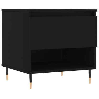Coffee Table Black 50x46x50 cm Engineered Wood