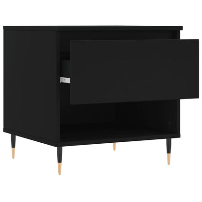 Coffee Table Black 50x46x50 cm Engineered Wood