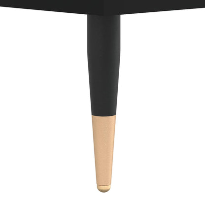 Coffee Table Black 50x46x50 cm Engineered Wood