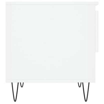 Coffee Tables 2 pcs High Gloss White 50x46x50 cm Engineered Wood