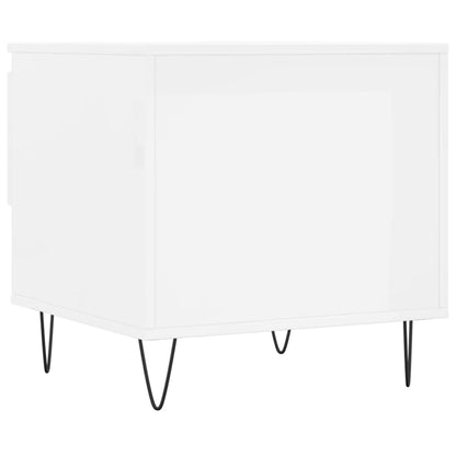 Coffee Tables 2 pcs High Gloss White 50x46x50 cm Engineered Wood