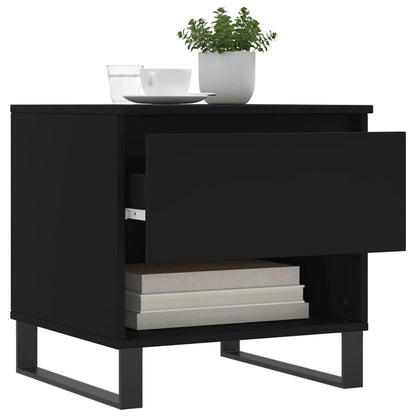 Coffee Tables 2 pcs Black 50x46x50 cm Engineered Wood