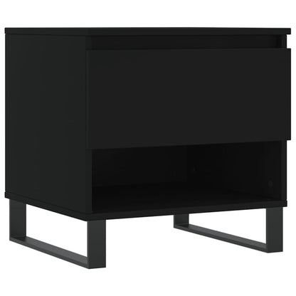 Coffee Tables 2 pcs Black 50x46x50 cm Engineered Wood