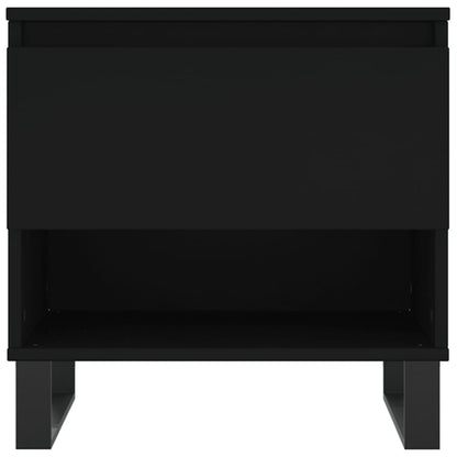 Coffee Tables 2 pcs Black 50x46x50 cm Engineered Wood