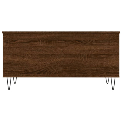 Coffee Table Brown Oak 90x44.5x45 cm Engineered Wood