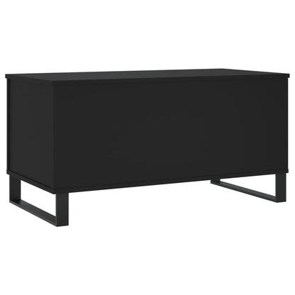 Coffee Table Black 90x44.5x45 cm Engineered Wood