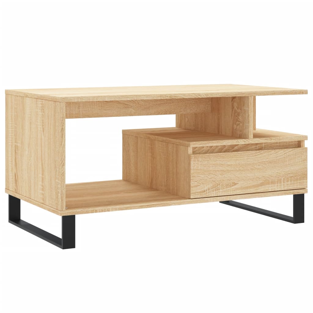 Coffee Table Sonoma Oak 90x49x45 cm Engineered Wood