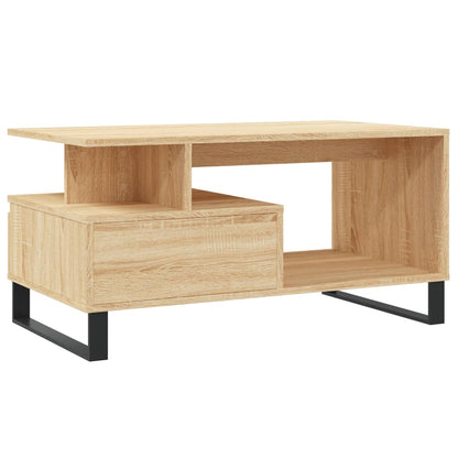 Coffee Table Sonoma Oak 90x49x45 cm Engineered Wood