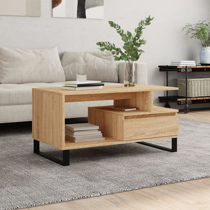 Coffee Table Sonoma Oak 90x49x45 cm Engineered Wood