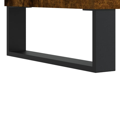 TV Cabinet Smoked Oak 100x35x55 cm Engineered Wood