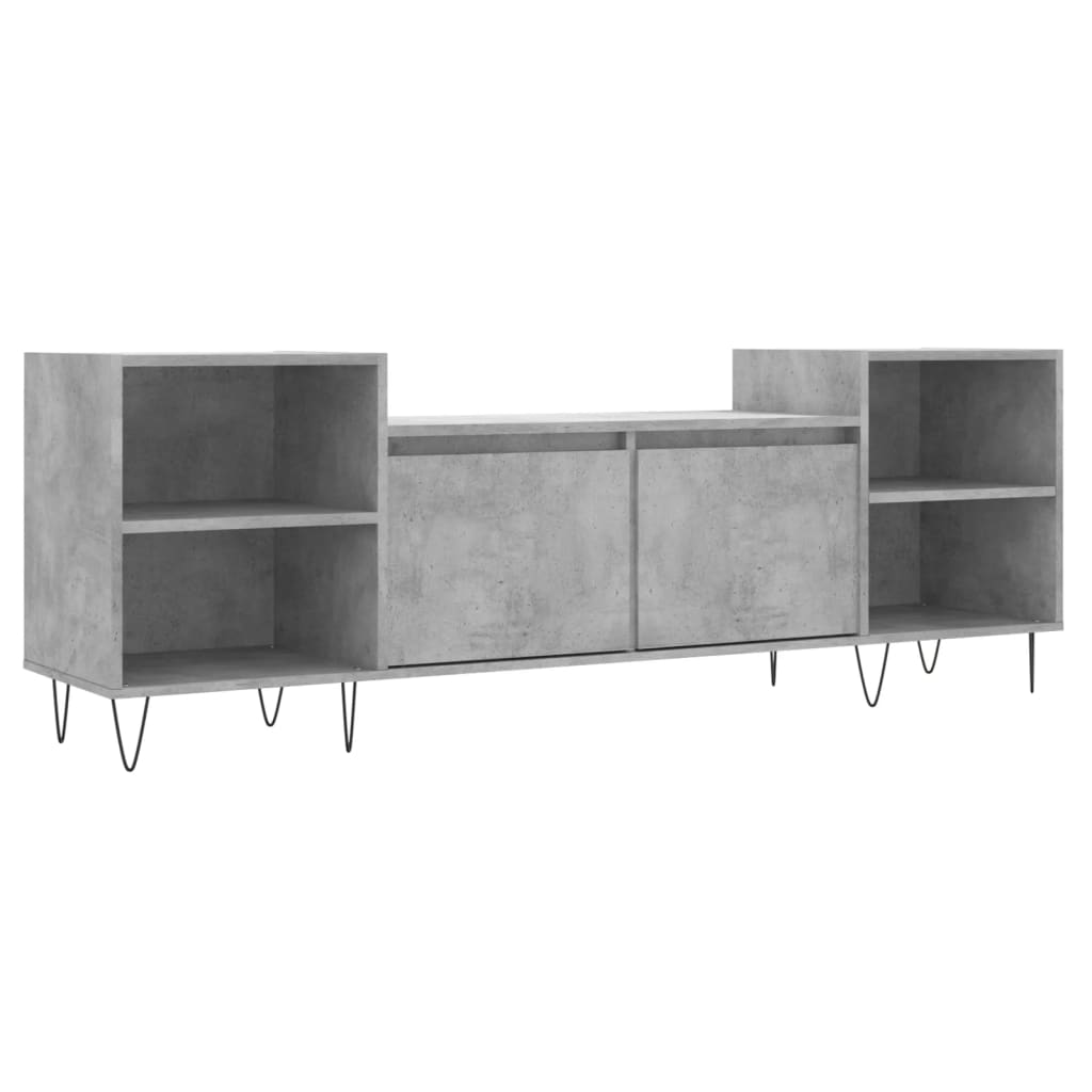 TV Cabinet Concrete Grey 160x35x55 cm Engineered Wood