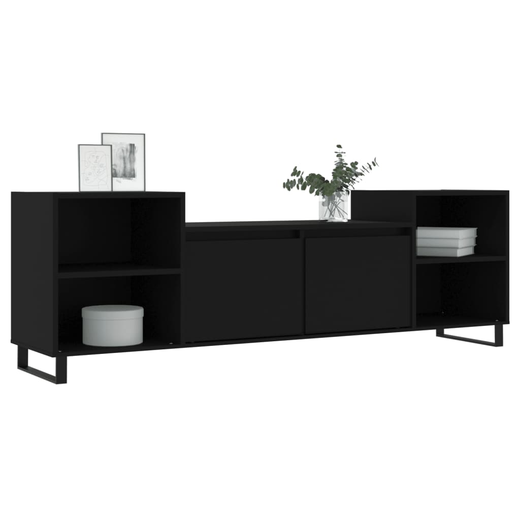 TV Cabinet Black 160x35x55 cm Engineered Wood