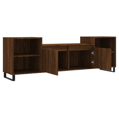 TV Cabinet Brown Oak 160x35x55 cm Engineered Wood