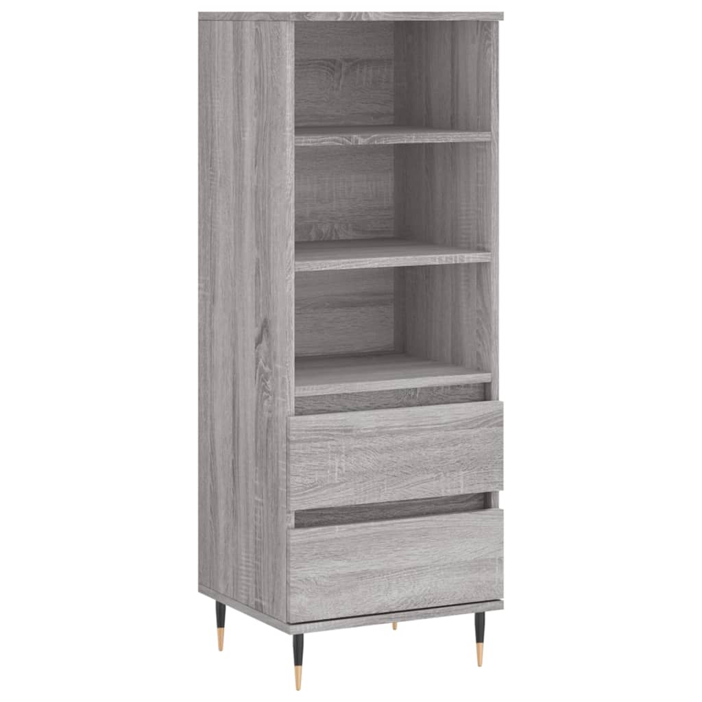 Highboard Grey Sonoma 40x36x110 cm Engineered Wood