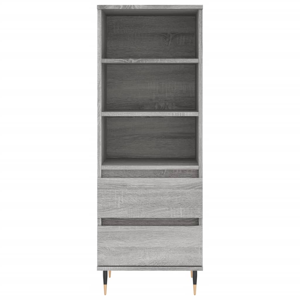 Highboard Grey Sonoma 40x36x110 cm Engineered Wood