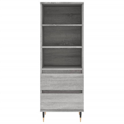 Highboard Grey Sonoma 40x36x110 cm Engineered Wood