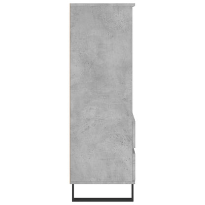 Highboard Concrete Grey 40x36x110 cm Engineered Wood