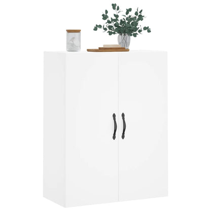 Wall Mounted Cabinet White 69.5x34x90 cm Engineered Wood