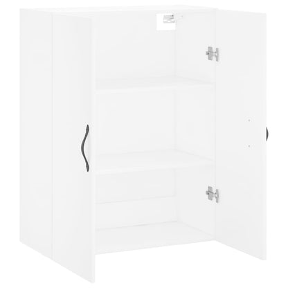 Wall Mounted Cabinet White 69.5x34x90 cm Engineered Wood