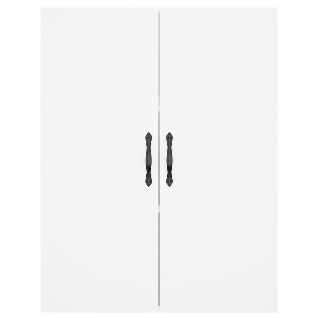 Wall Mounted Cabinet White 69.5x34x90 cm Engineered Wood