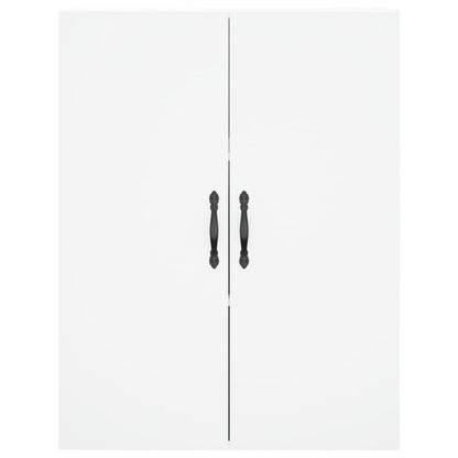 Wall Mounted Cabinet White 69.5x34x90 cm Engineered Wood