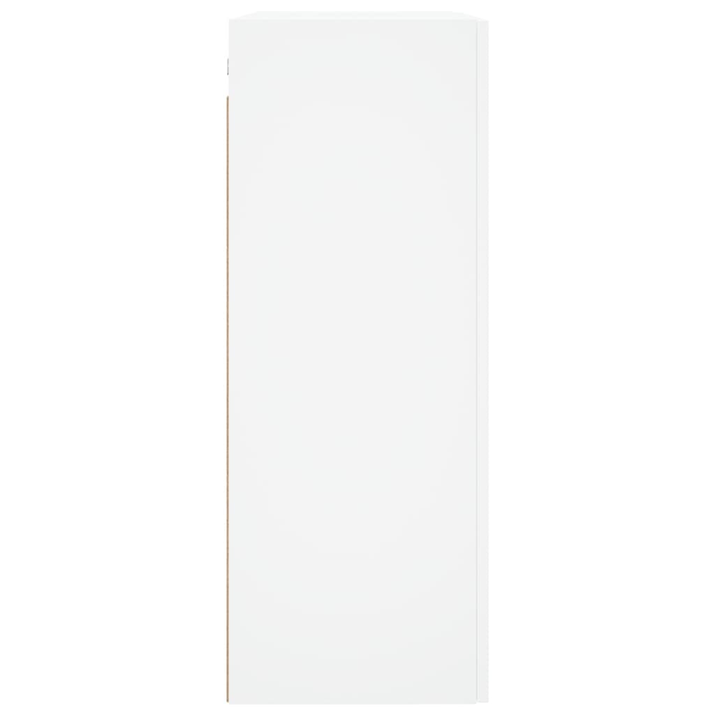 Wall Mounted Cabinet White 69.5x34x90 cm Engineered Wood