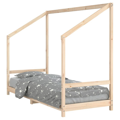 Kids Bed Frame 80x200 cm Solid Wood Pine