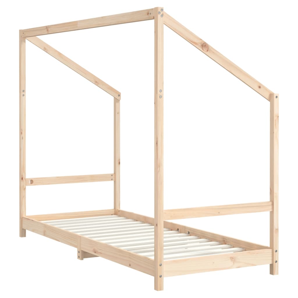 Kids Bed Frame 80x200 cm Solid Wood Pine