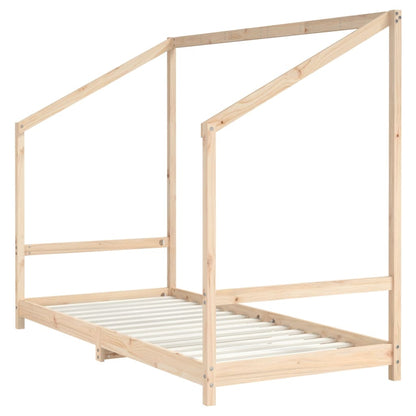 Kids Bed Frame 90x200 cm Solid Wood Pine