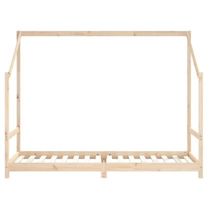 Kids Bed Frame 90x200 cm Solid Wood Pine