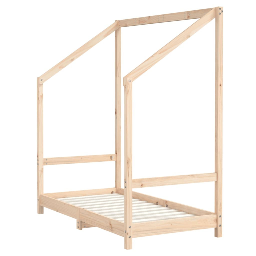 Kids Bed Frame 70x140 cm Solid Wood Pine