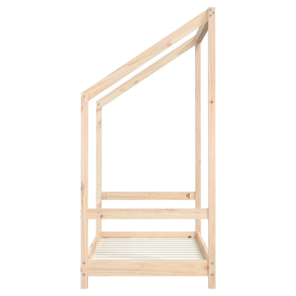 Kids Bed Frame 70x140 cm Solid Wood Pine