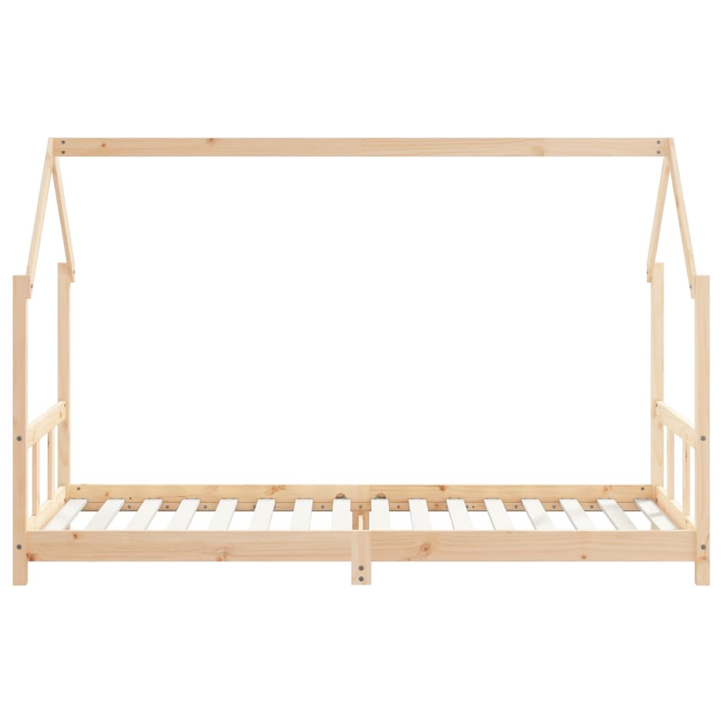 Kids Bed Frame 90x200 cm Solid Wood Pine