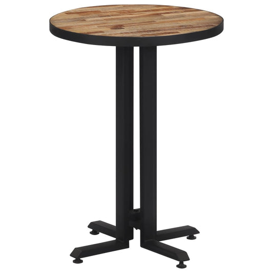 Bistro Table Round Ø55x76 cm Solid Reclaimed Teak