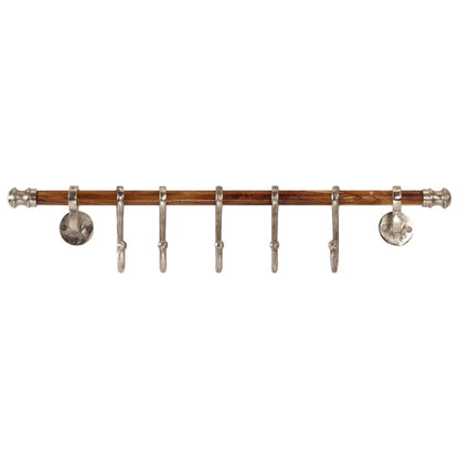 Coat Rack Wall Mounted 75x15 cm Aluminium