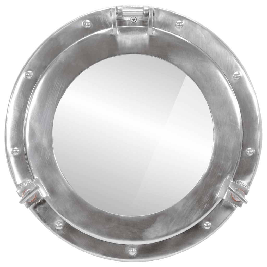vidaXL Porthole Mirror Wall Hanging Ø38 cm Aluminium and Glass