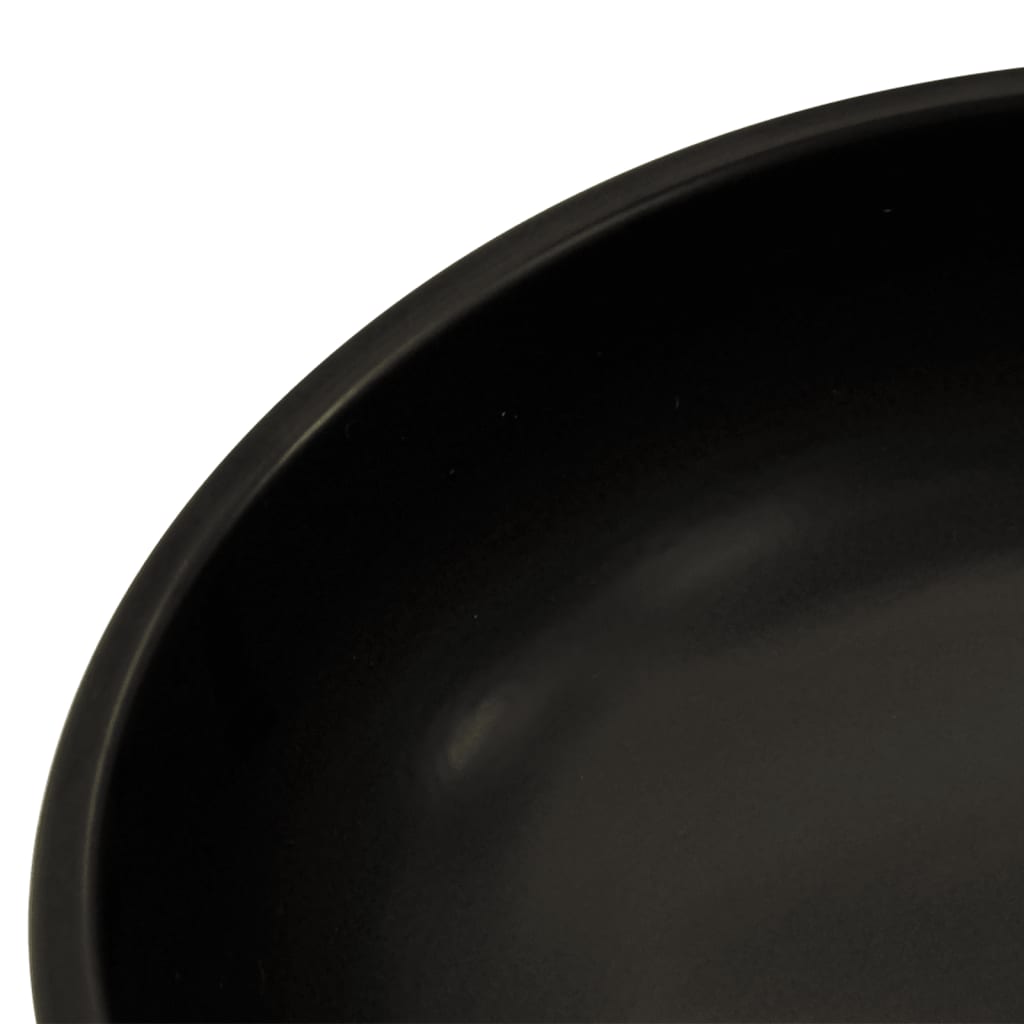 Countertop Basin Black and Blue Round Φ41x14 cm Ceramic