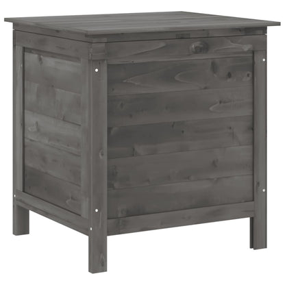 Garden Storage Box Anthracite 50x49x56.5 cm Solid Wood Fir