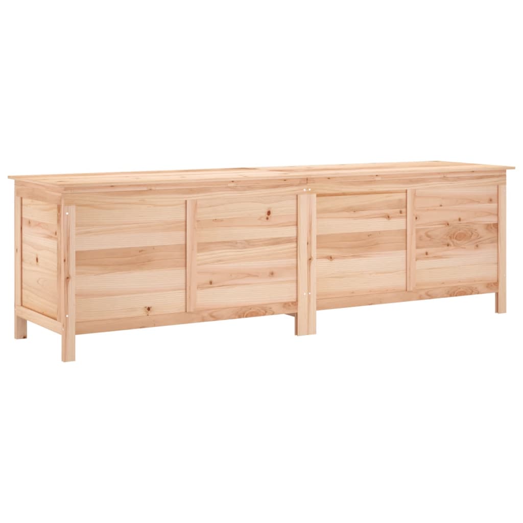 Garden Storage Box 198.5x50x56.5 cm Solid Wood Fir