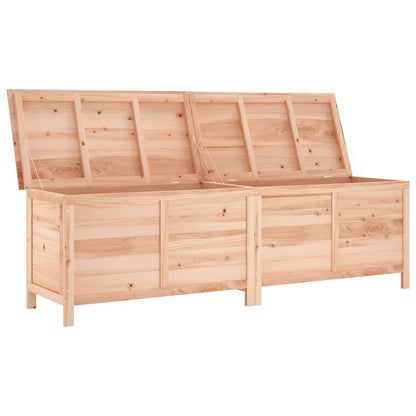 Garden Storage Box 198.5x50x56.5 cm Solid Wood Fir