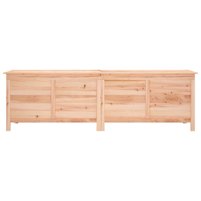 Garden Storage Box 198.5x50x56.5 cm Solid Wood Fir