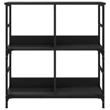 Bookshelf Black 78.5x33x82 cm Engineered Wood