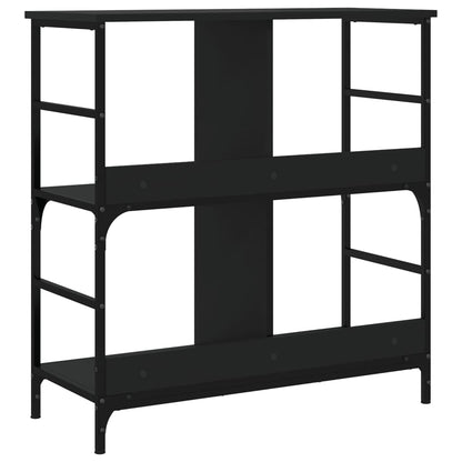 Bookshelf Black 78.5x33x82 cm Engineered Wood