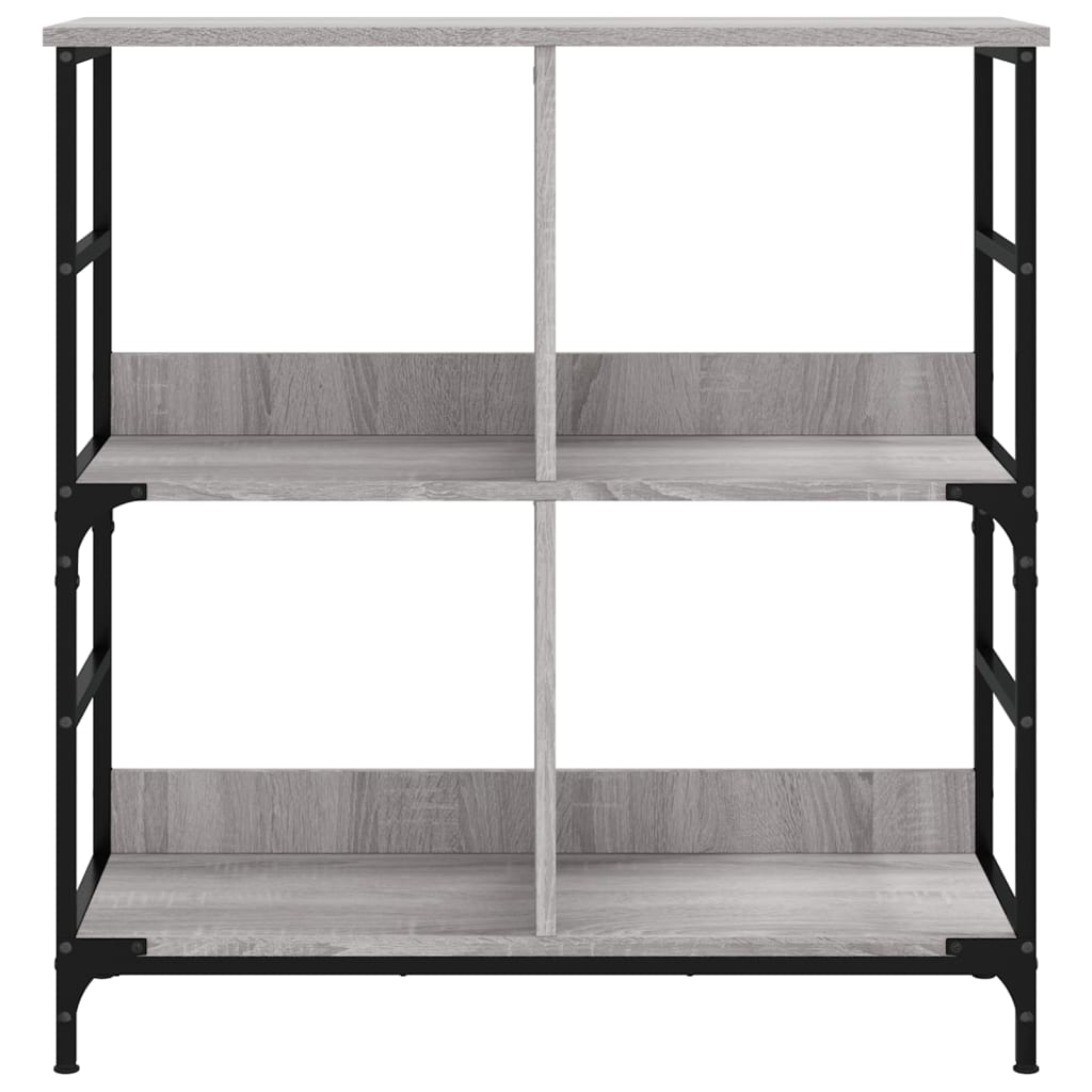 Bookshelf Grey Sonoma 78.5x33x82 cm Engineered Wood