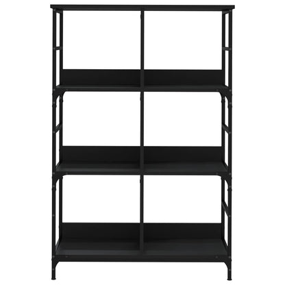 Bookshelf Black 78.5x33x117.5 cm Engineered Wood