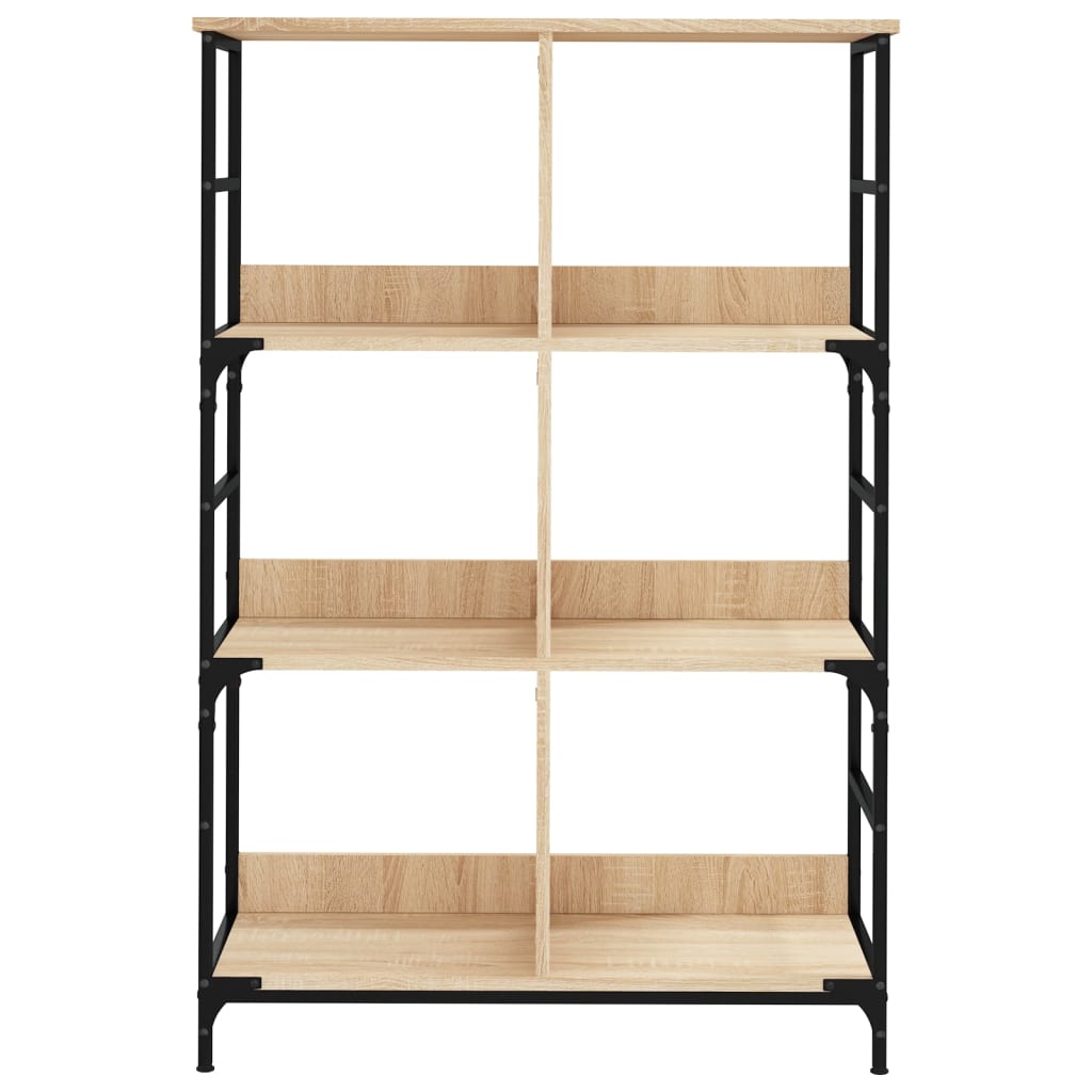 Bookshelf Sonoma Oak 78.5x33x117.5 cm Engineered Wood