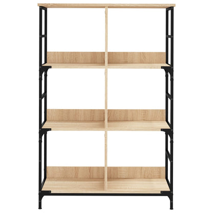 Bookshelf Sonoma Oak 78.5x33x117.5 cm Engineered Wood