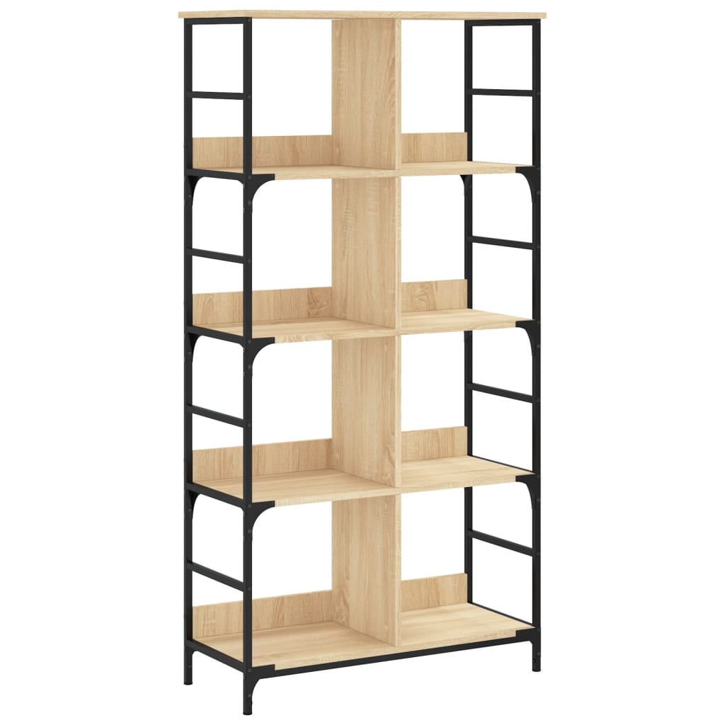 Bookshelf Sonoma Oak 78.5x33x153 cm Engineered Wood